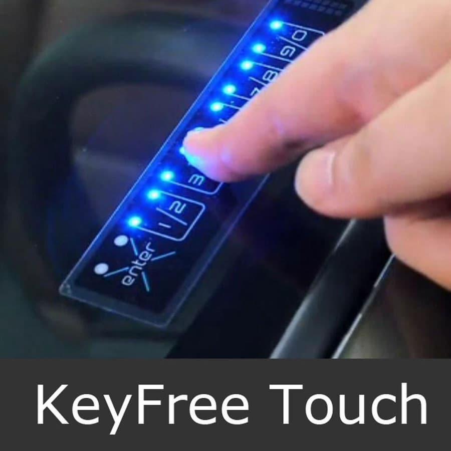 Keyless entry keypad for outdoor sports car sharing